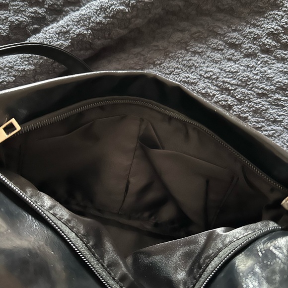 Black Envelope Purse with Gold Studs - Picture 3 of 9